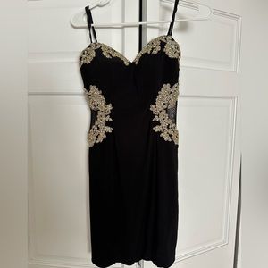 Black and Gold Dress
